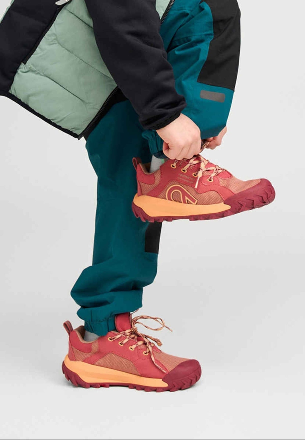 Reima Kulkuri Low ReimaTec wandelschoenen voor kinderen Red Clay – Studiofoto 1