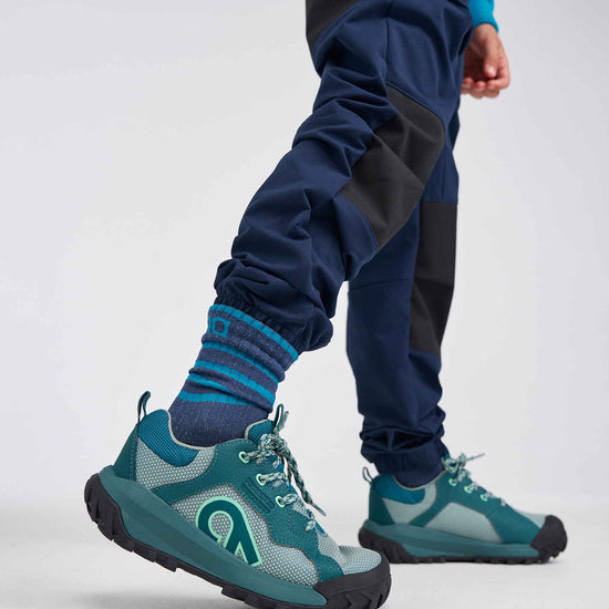Reima Kulkuri Low ReimaTec wandelschoenen voor kinderen, Dark Teal – Studiofoto 1
