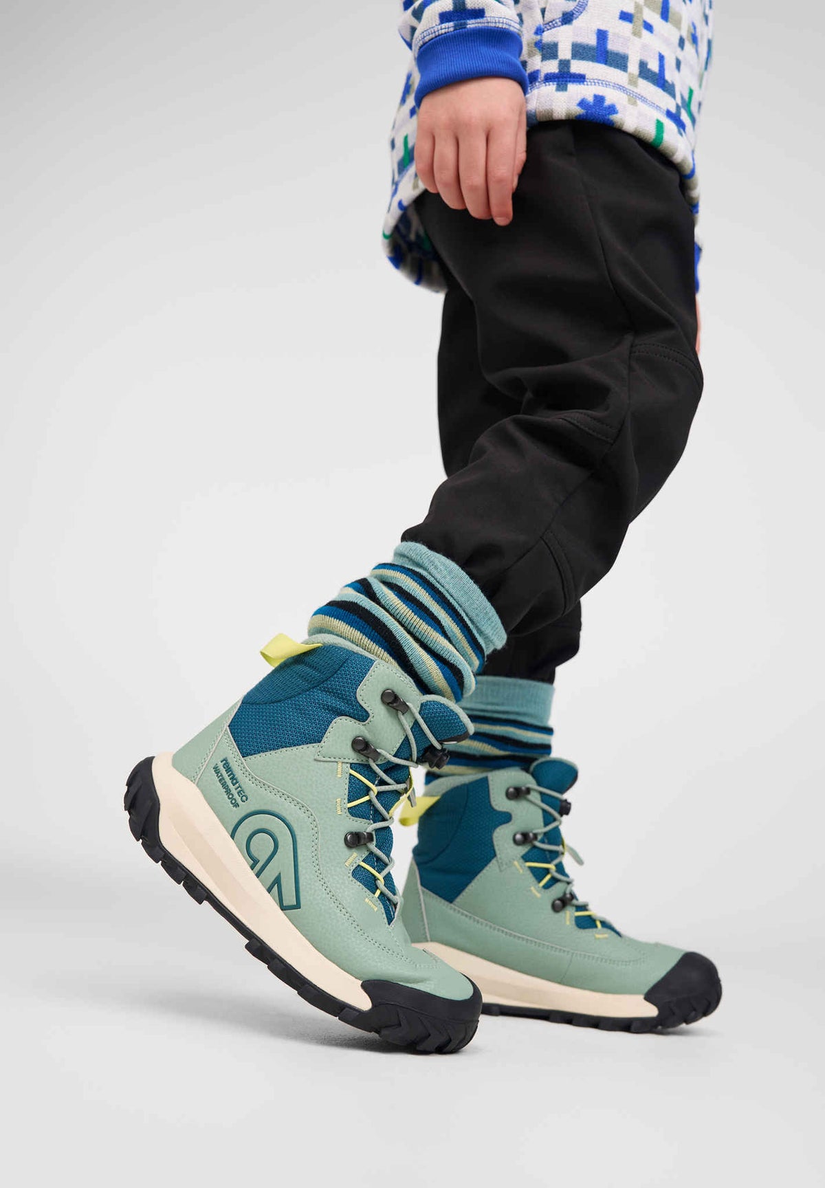Reima Kulkuri Frost ReimaTec Winter Boots for Kids, Stone Green – Packshot View 1
