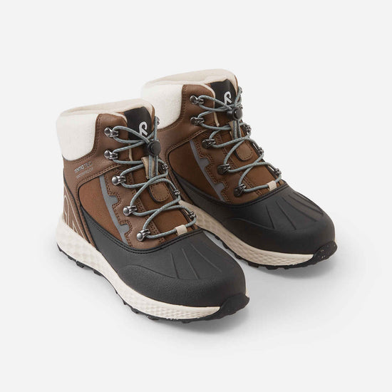 Reima Hallava Lace ReimaTec Winter Boots for Kids, Umber Brown – Packshot View 3