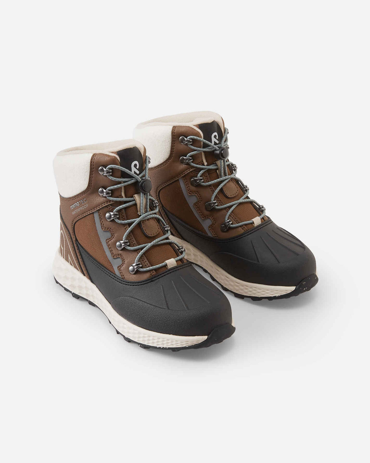 Reima Hallava Lace ReimaTec Winter Boots for Kids, Umber Brown – Packshot View 3