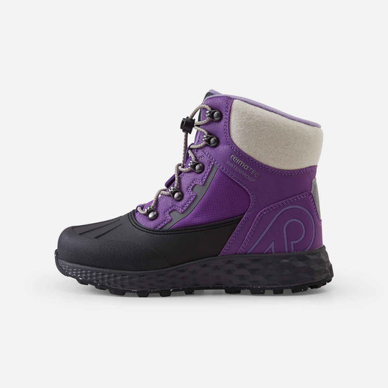Reima Hallava Lace ReimaTec Winter Boots for Kids, Plum Purple – Packshot View 1
