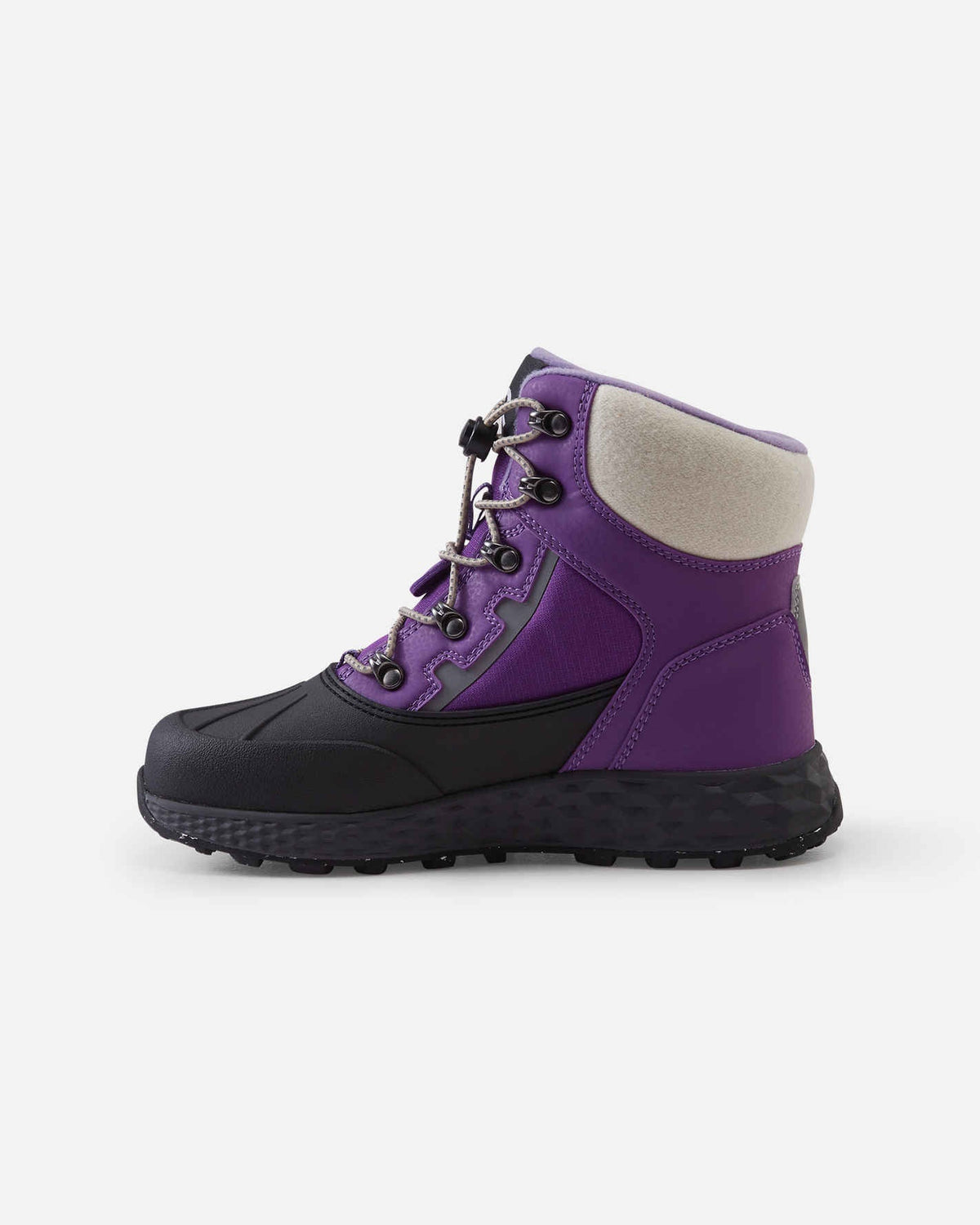 Reima Hallava Lace ReimaTec Winter Boots for Kids, Plum Purple – Product Shot, View 2