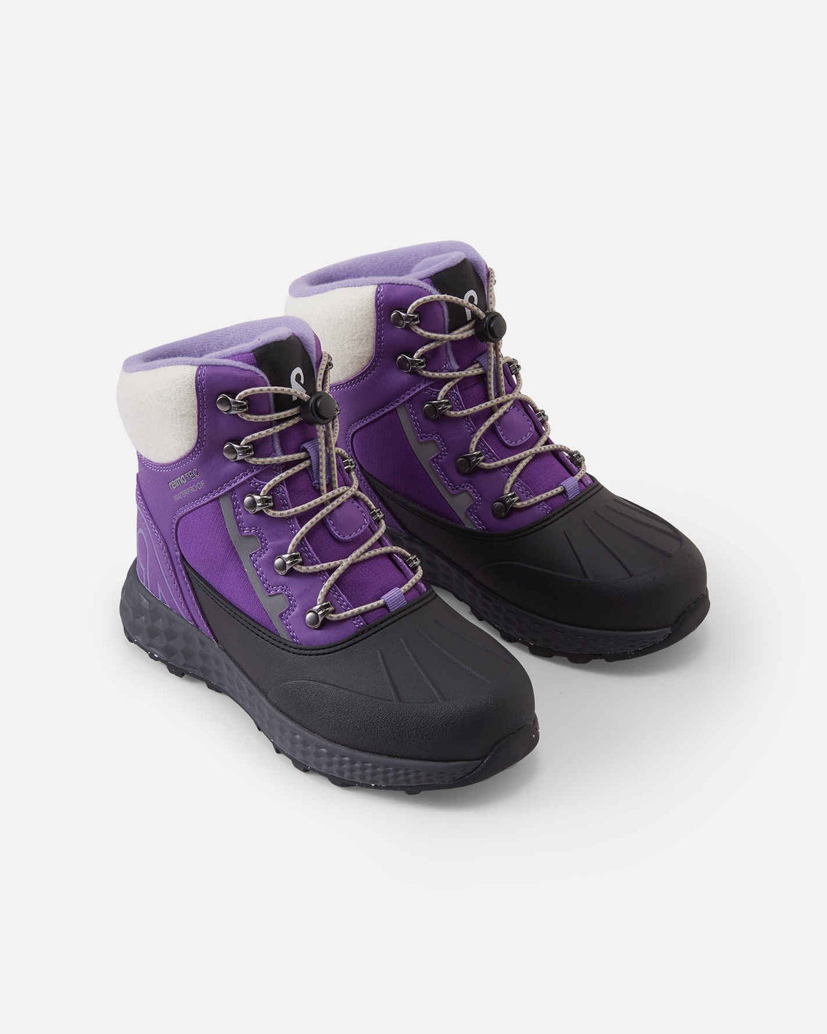 Reima Hallava Lace ReimaTec Winter Boots for Kids, Plum Purple – Packshot View 3
