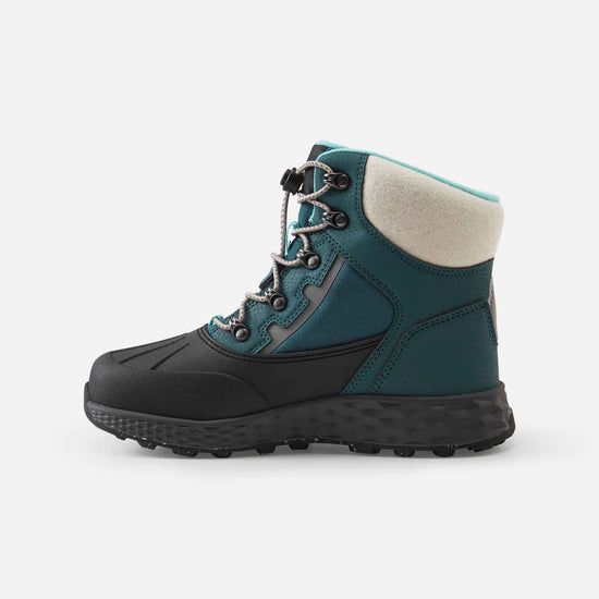 Reima Hallava Lace ReimaTec Winter Boots for Kids, Dark Teal – Packshot View 2
