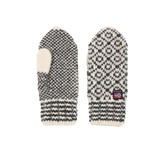 Devold SVALBARD Wollfäustlinge OFFWHITE - ANTHRACITE Packshot