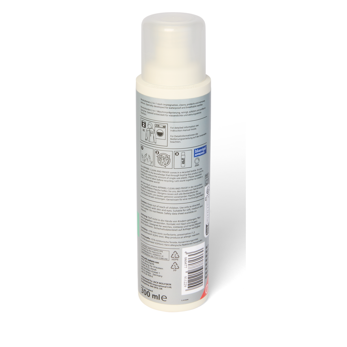 Jack Wolfskin APPAREL CLEAN & PROOF 300 Wit Gedetailleerde weergave 1