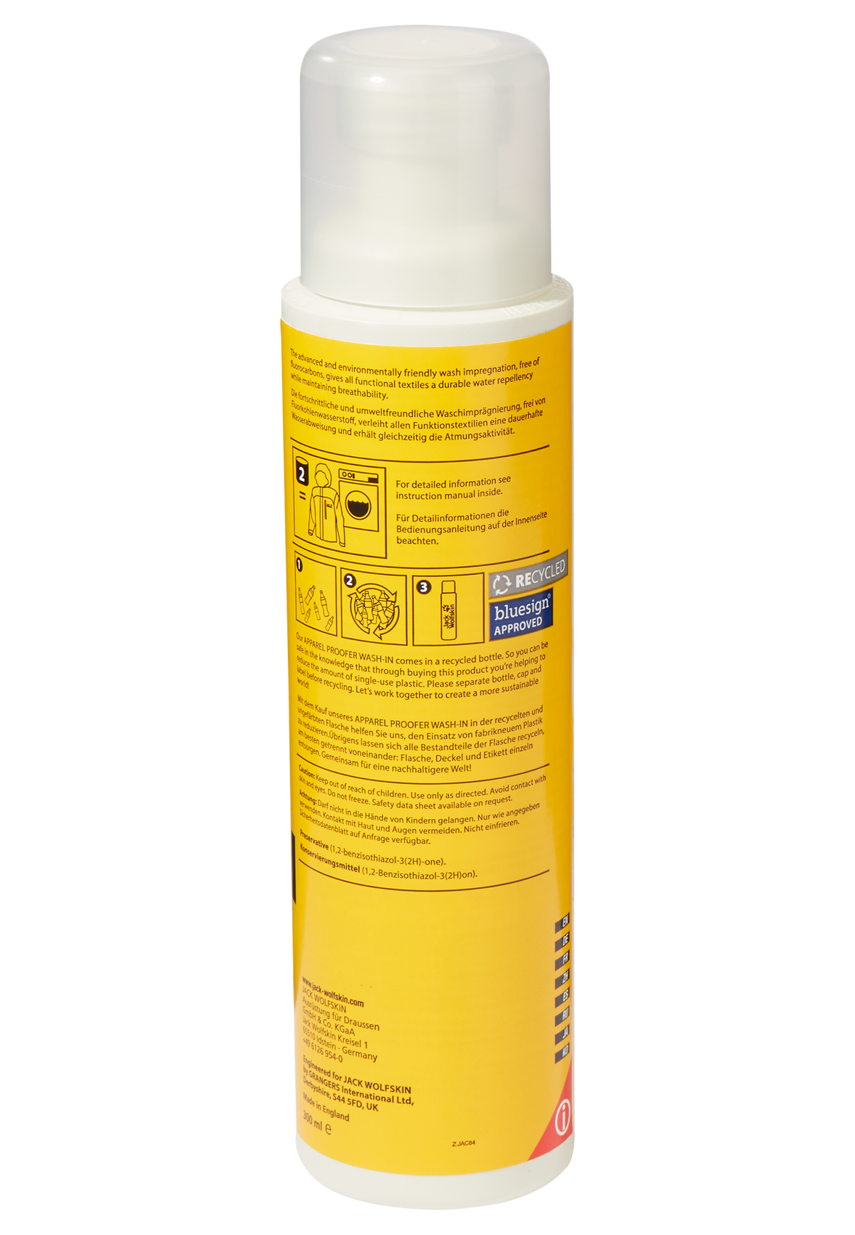 Jack Wolfskin APPAREL PROOFER WASH IN White rear view