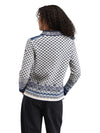 Dale Of Norway W SOLFRID FEM JACKET Offwhite Electricstorm Navy XXL - PeakStyle