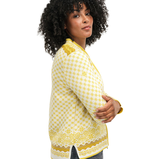 Dale Of Norway W SOLFRID FEM JACKET Sweethoney Offwhite XXL - PeakStyle