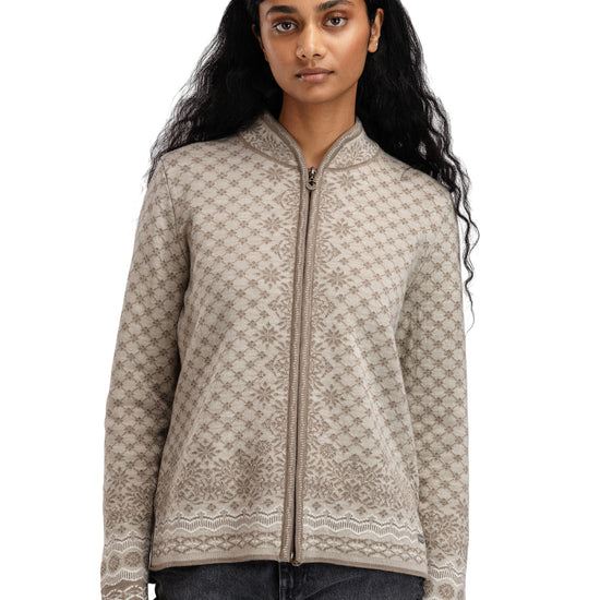 Dale Of Norway W SOLFRID FEM JACKET Mountainstone Sand Offwhite XXL - PeakStyle