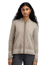 Dale Of Norway W SOLFRID FEM JACKET Mountainstone Sand Offwhite XXL - PeakStyle