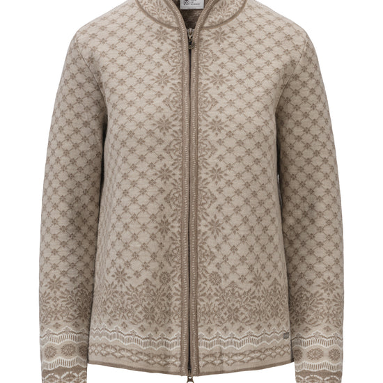 Dale Of Norway W SOLFRID FEM JACKET Mountainstone Sand Offwhite XXL - PeakStyle