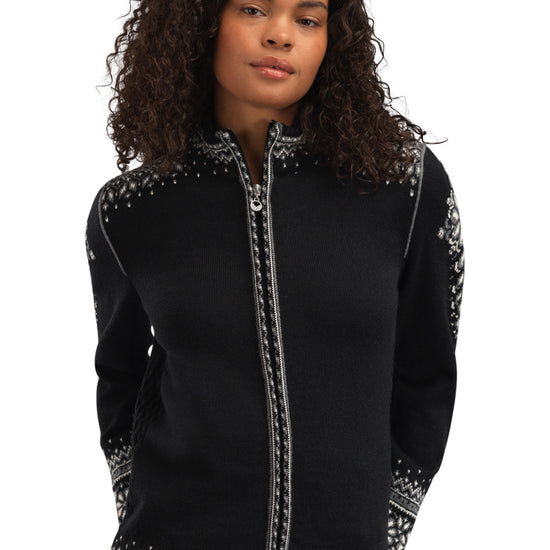 Dale Of Norway W 140TH ANNIVERSARY FEM JACKET Black Offwhite Smoke XL - PeakStyle