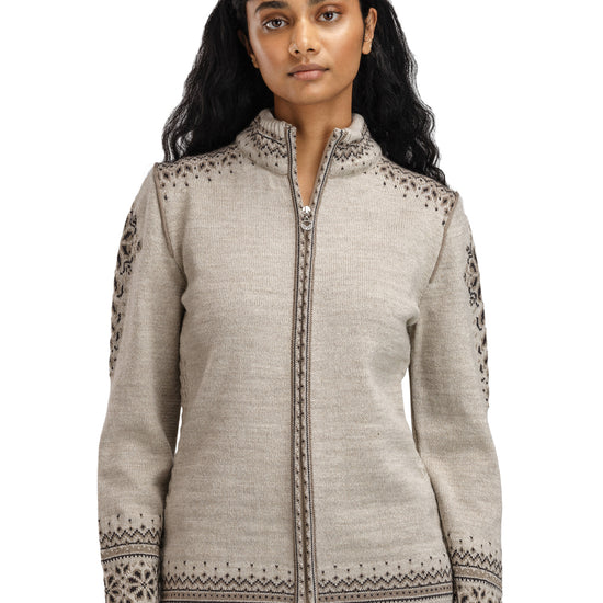 Dale Of Norway W 140TH ANNIVERSARY FEM JACKET Sand Coffee Mountainstone XL - PeakStyle