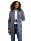 Dale Of Norway W INGEBORG FEM JACKET Electricstorm Offwhite Blue XL - PeakStyle