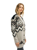 Dale Of Norway SKÅLA CARDIGAN Sand Black Offwhite XXL - PeakStyle