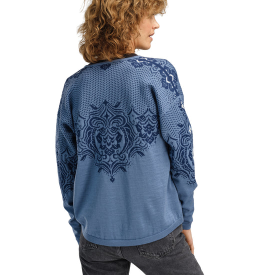 Dale Of Norway ROSENDAL FEM JACKET Blueshadow Indigo Offwhite XL - PeakStyle