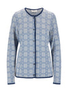 Dale Of Norway W OTHELIE FEM JACKET Blueshadow Offwhite XL - PeakStyle