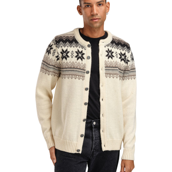 Dale Of Norway M VEAFJORD MASC JACKET Cream Mountainstone Coffee XXL - PeakStyle