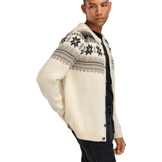 Dale Of Norway M VEAFJORD MASC JACKET Cream Mountainstone Coffee XXL - PeakStyle