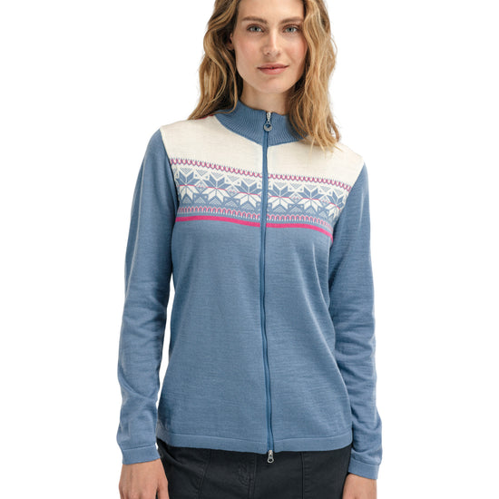 Dale Of Norway W LIBERG FEM JACKET Blueshadow Offwhite XL - PeakStyle