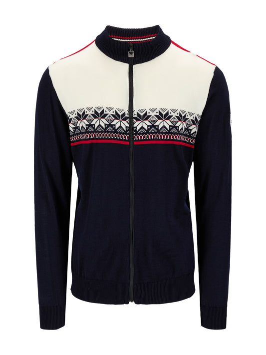 Dale Of Norway M LIBERG MASC JACKET Marine Offwhite Raspberry XXL - PeakStyle
