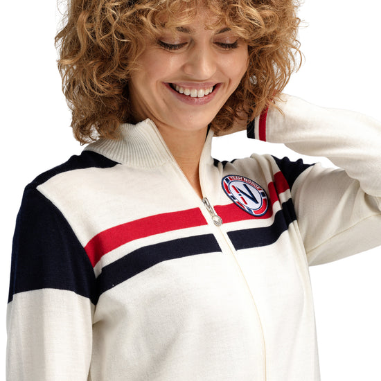 Dale Of Norway W MOUNT STELLO FEMININE JACKET Offwhite Marine Raspberry S - PeakStyle