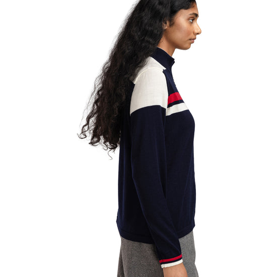 Dale Of Norway W MOUNT STELLO FEMININE JACKET Navy Offwhite Raspberry XL - PeakStyle