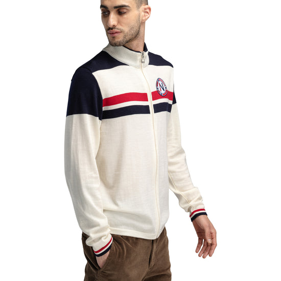 Dale Of Norway M MOUNT STELLO MASCULINE JACKET Offwhite Marine Raspberry XXL - PeakStyle
