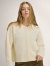 Dale Of Norway LUSA Women's Wool Cardigan Offwhite – Studio Front View