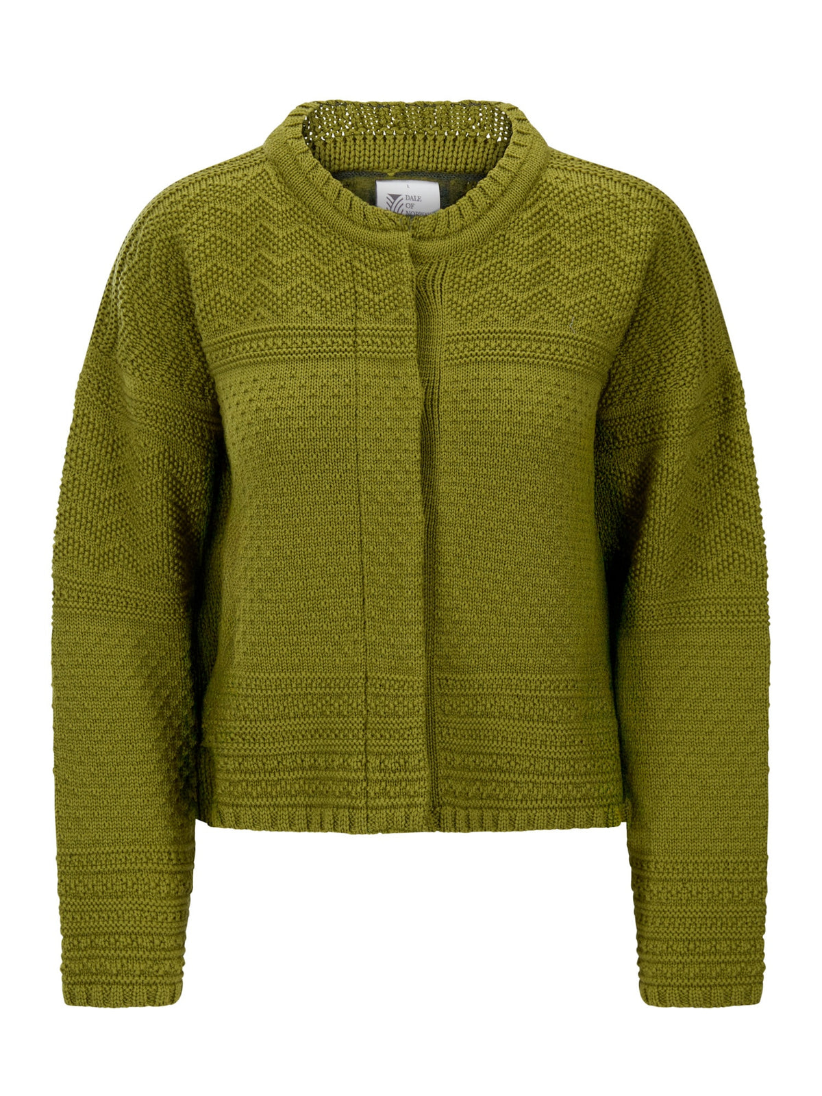 Dale Of Norway LUSA Wool Cardigan Women Alum Green – Packshot