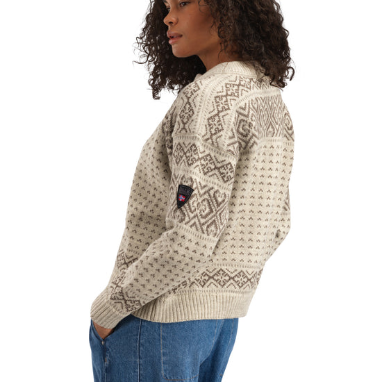 Dale Of Norway W HANNAH FEM. CARDIGAN Vanillasugar Nutmeg Birch XL - PeakStyle