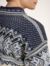 Dale Of Noorwegen VAIL Wollen Trui Heren Offwhite - Rook - Midnight Navy Detail