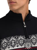 Dale Of Norway M MORITZ MASC SWEATER Darkcharcoal Raspberry Black 3XL - PeakStyle