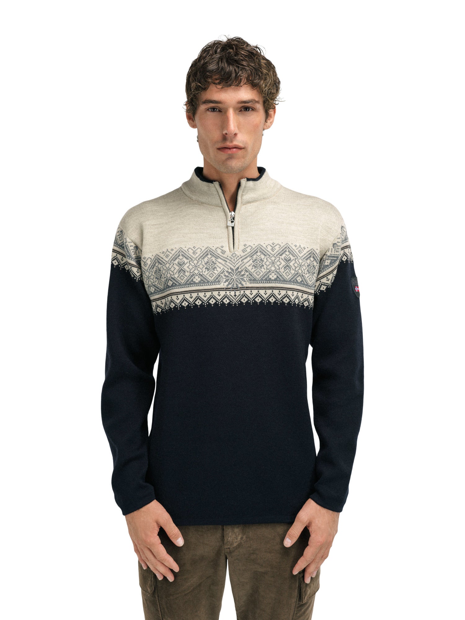 Dale Of Norway M MORITZ MASC SWEATER Black Sandstone 3XL - PeakStyle
