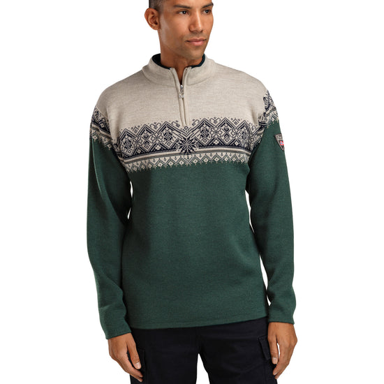 Dale Of Norway M MORITZ MASC SWEATER Pinegreen Sand S - PeakStyle