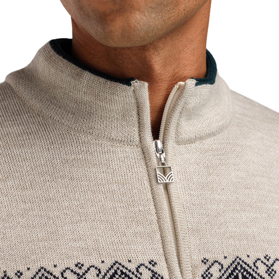 Dale Of Norway M MORITZ MASC SWEATER Pinegreen Sand S - PeakStyle