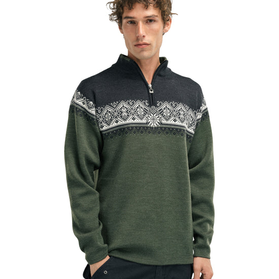 Dale Of Norway M MORITZ MASC SWEATER Darkgreen Smoke Darkcharcoal XXL - PeakStyle