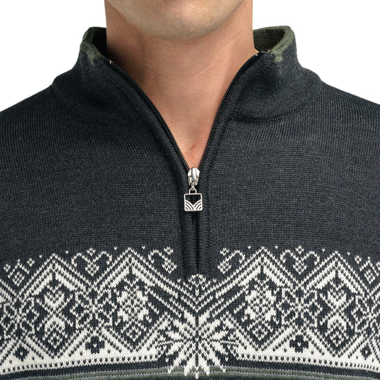 Dale Of Norway M MORITZ MASC SWEATER Darkgreen Smoke Darkcharcoal XXL - PeakStyle
