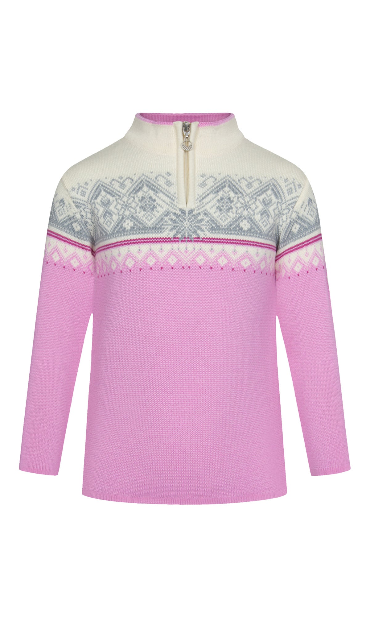 Dale Of Norway MORITZ KIDS SWEATER Pinkcandy Offwhite Fuchsiara 12 Year - PeakStyle