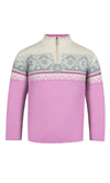 Dale Of Noorwegen MORITZ KIDS Merino trui Pinkcandy Offwhite Fuchsiara – officiële packshot