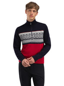 Dale Of Norway M MORITZ MASC BASIC SWEATER Raspberry Navy Offwhite XXL - PeakStyle