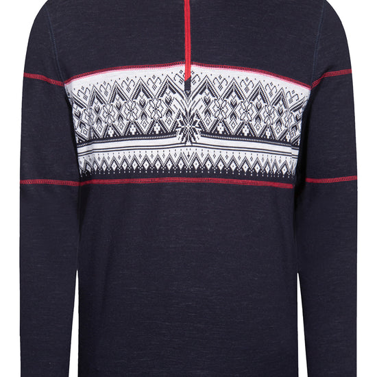 Dale Of Norway M MORITZ MASC BASIC SWEATER Navy White Raspberry XXL - PeakStyle