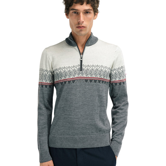 Dale Of Norway M HOVDEN MASC SWEATER Smoke Offwhite XXL - PeakStyle