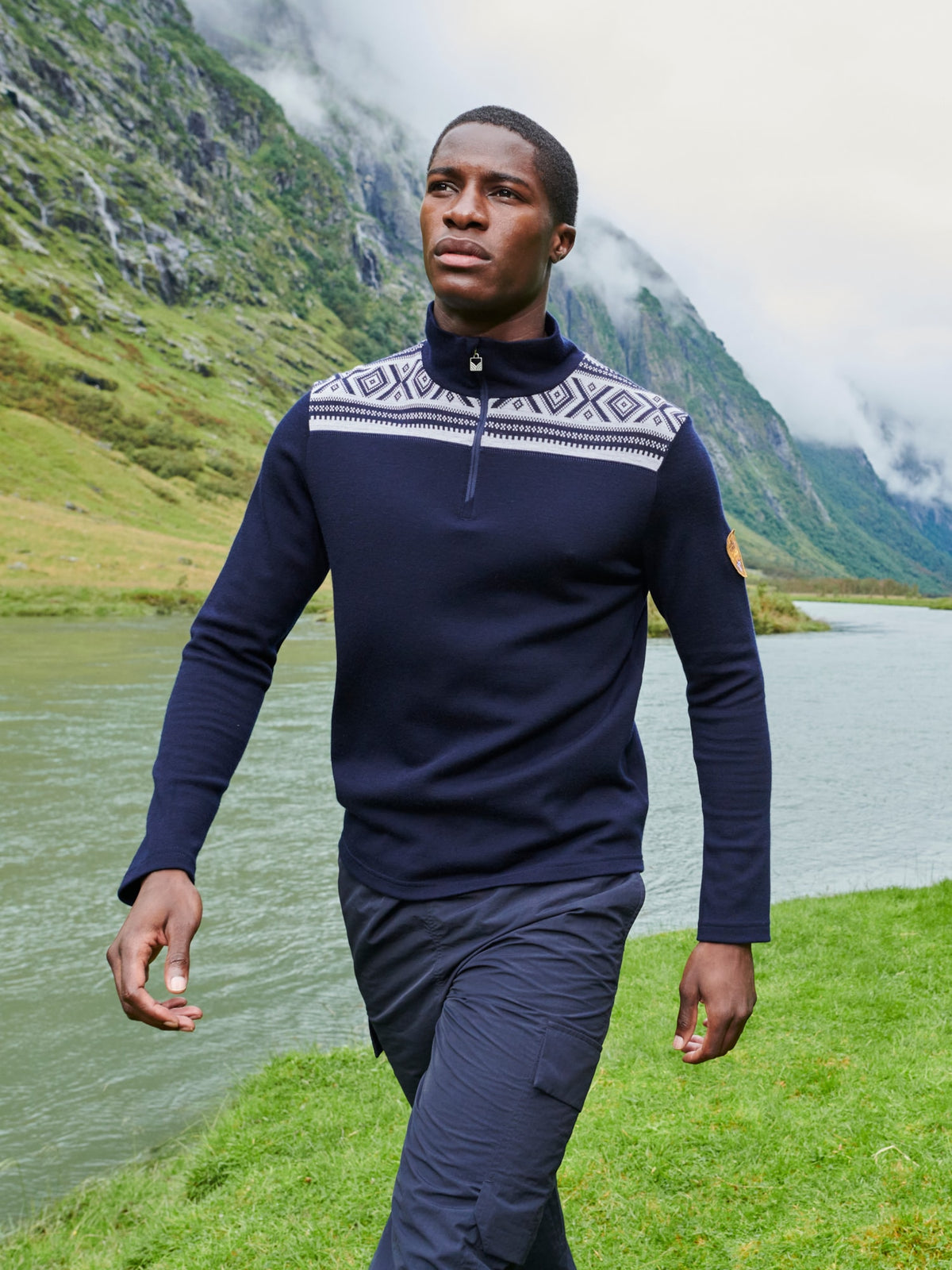 Dale Of Norway Cortina Superfine Merino-Pullover Herren in Navy - Offwhite – Lifestyle