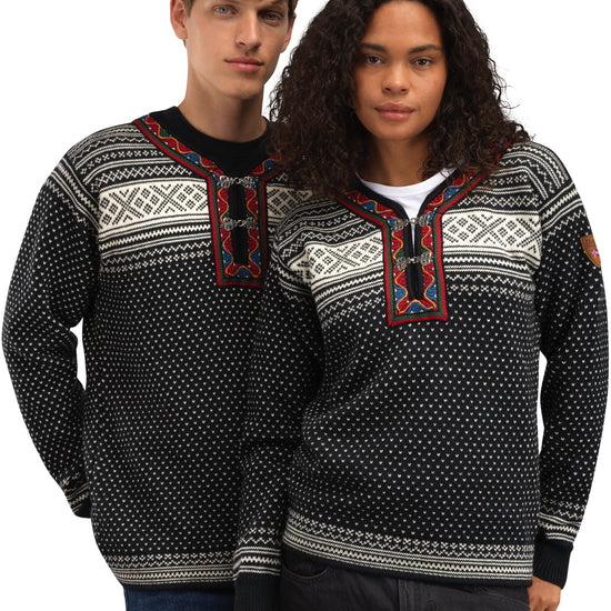 Dale Of Norway SETESDAL UNI SWEATER Black Offwhite 3XL - PeakStyle