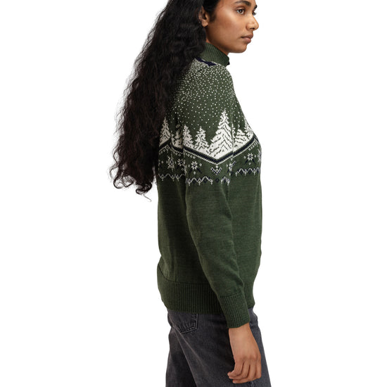 Dale Of Norway W DALE CHRISTMAS FEM SWEATER Loden Offwhite Navy XL - PeakStyle