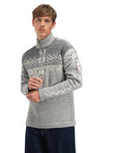 Dale Of Norway M 140TH ANNIVERSARY MASC SWEATER Lightcharcoal Smoke Offwhite 3XL - PeakStyle