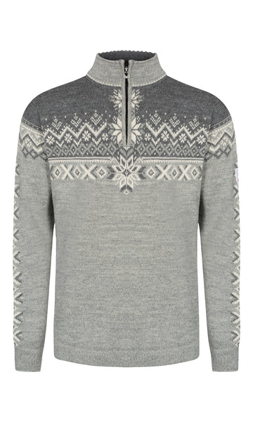 Dale Of Norway M 140TH ANNIVERSARY MASC SWEATER Lightcharcoal Smoke Offwhite 3XL - PeakStyle